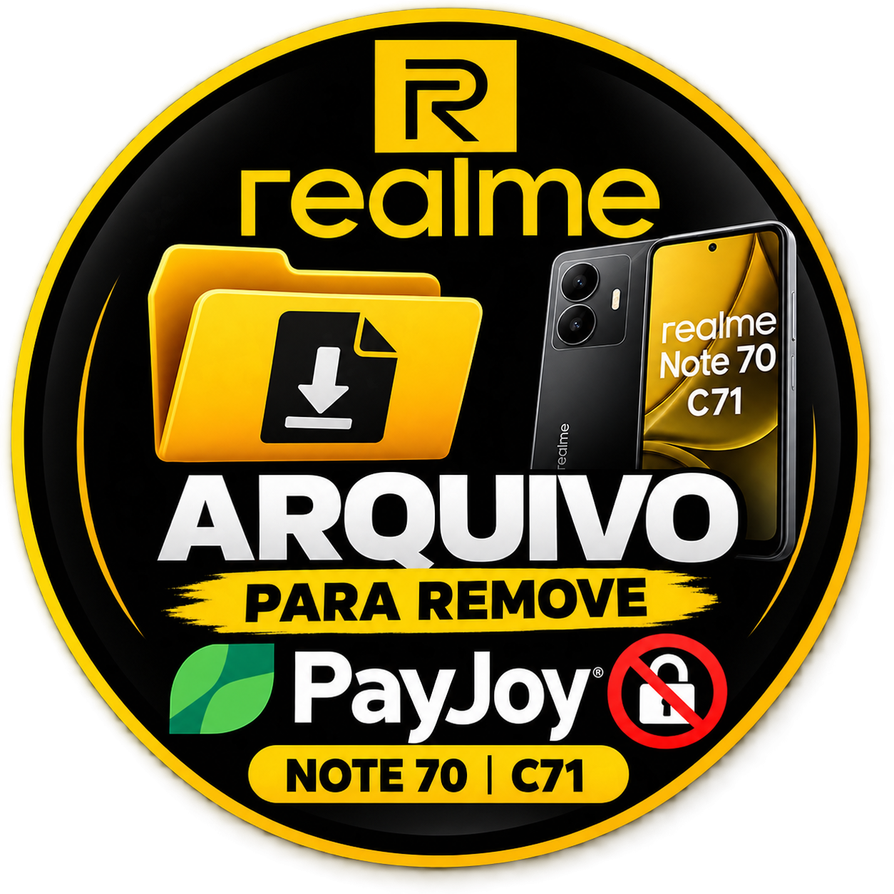 Arquivo para remoçao payjoy realme c71 e note70💥